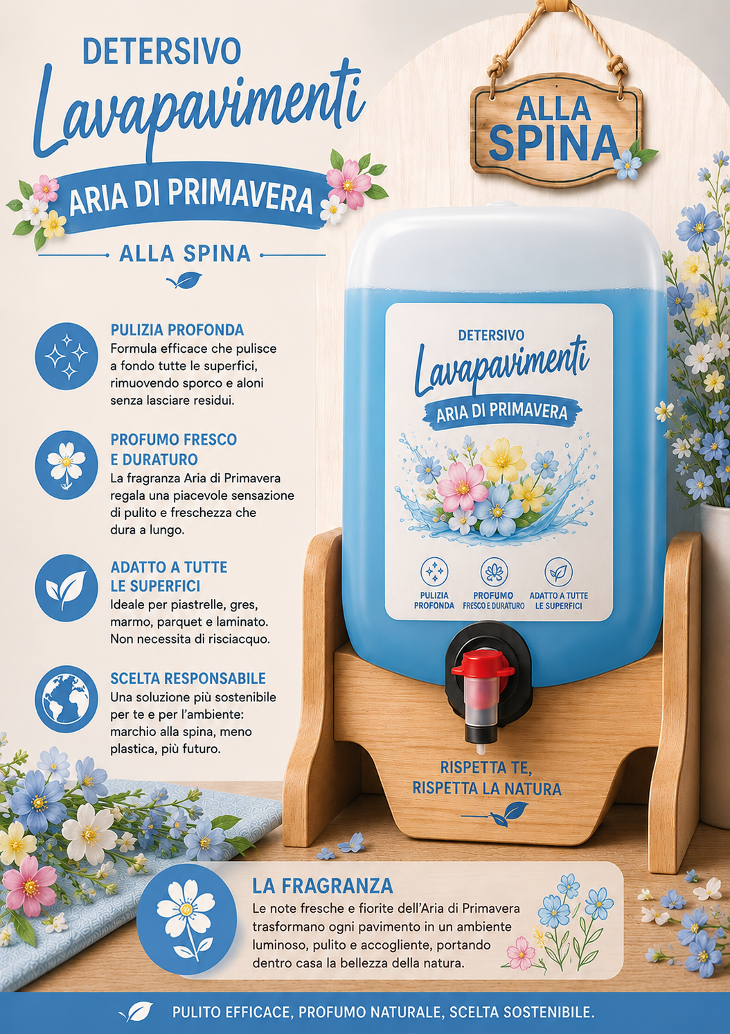 Lavapavimenti aria di primavera