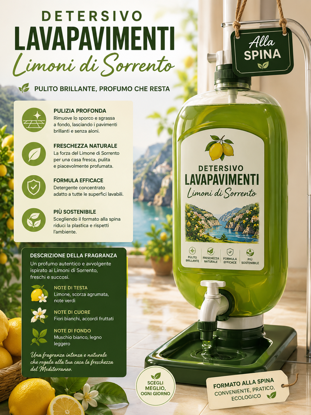 Lavapavimenti limoni di Sorrento