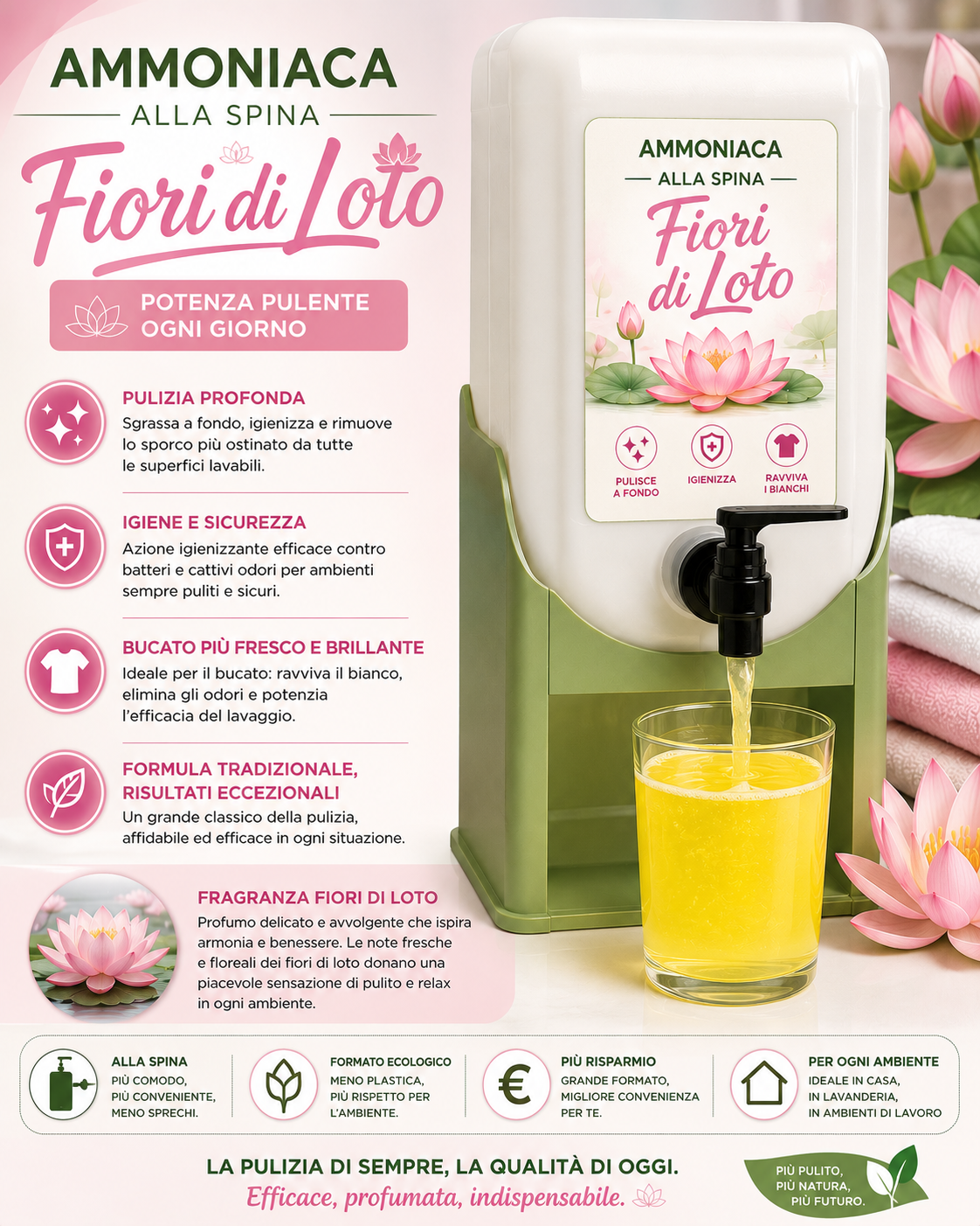 Ammoniaca fiori di loto