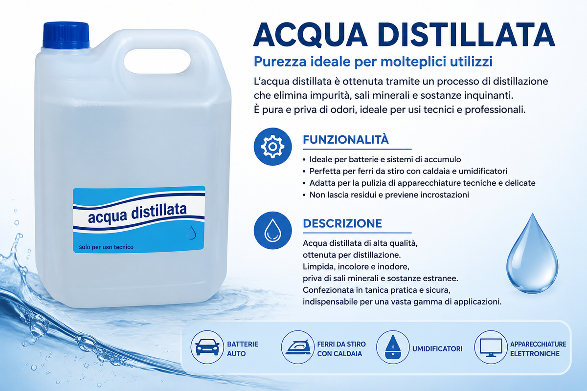 Acqua distillata 5LT