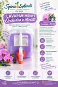 Lavapavimento orchidea e mirtilli