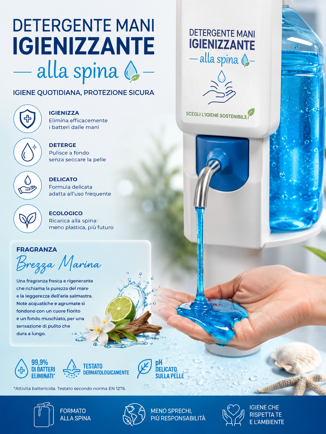 Detergente mani con igienizzante
