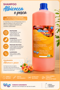 Shampoo albicocca e pesca da 1KG