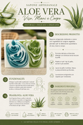 Sapone colato a mano aloe vera