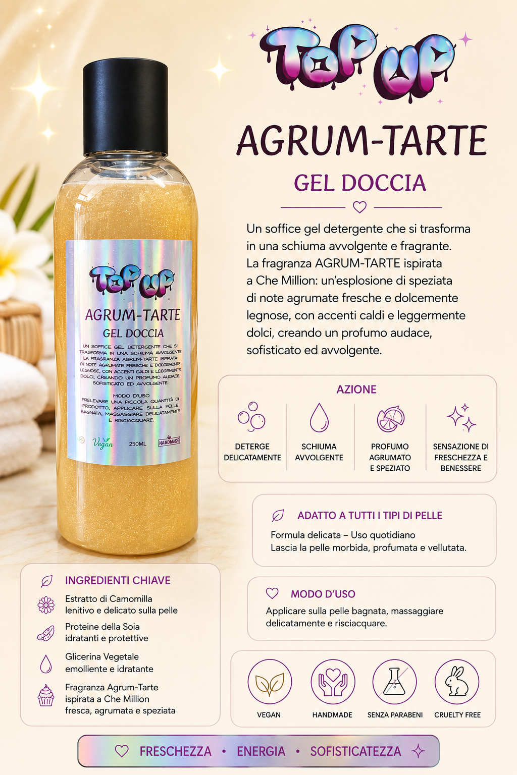 Gel doccia handmade agrum-tarte