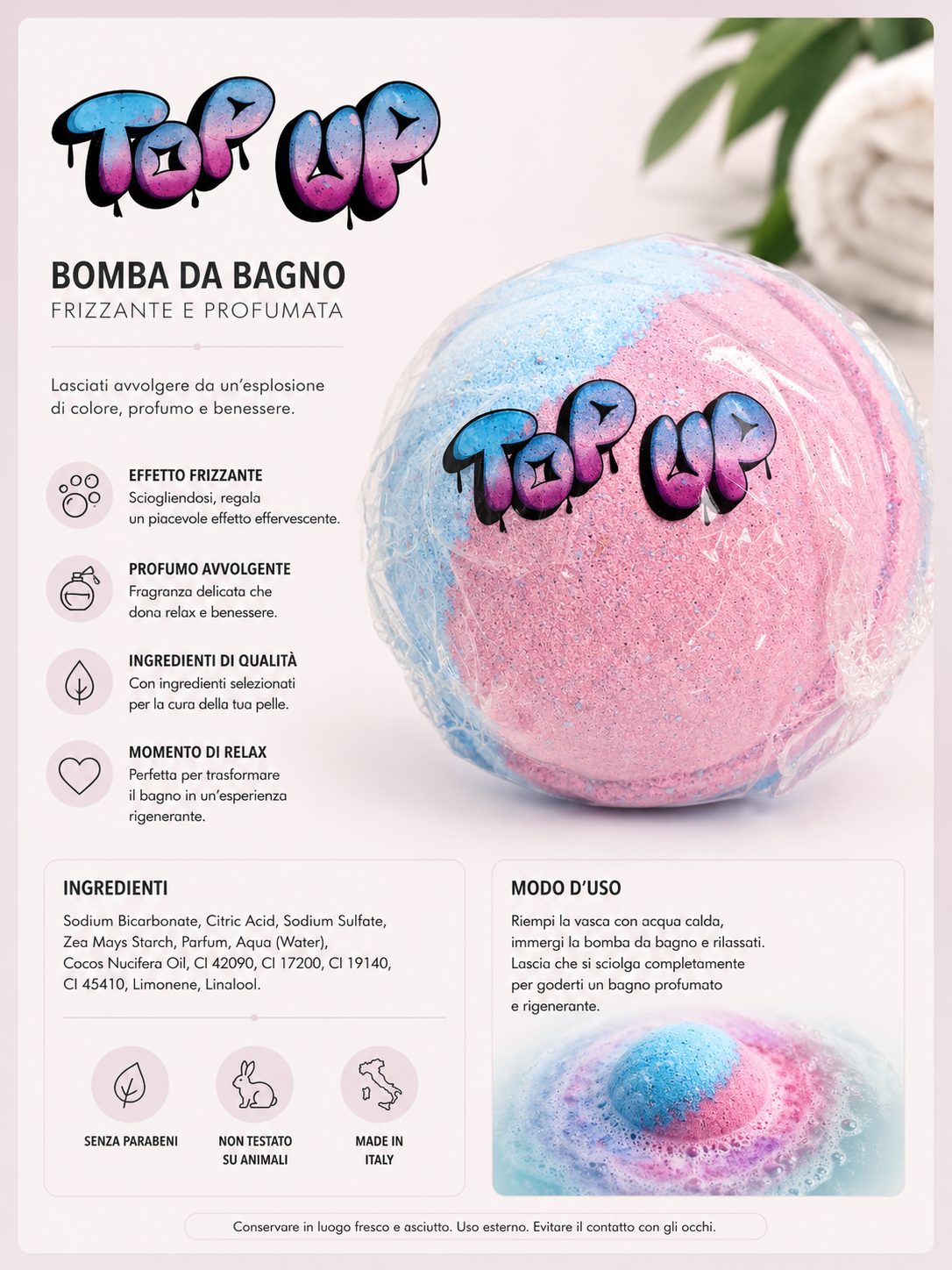 Bomba da bagno ametista