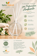 Flacone in vetro per essenze ambiente da 40ml