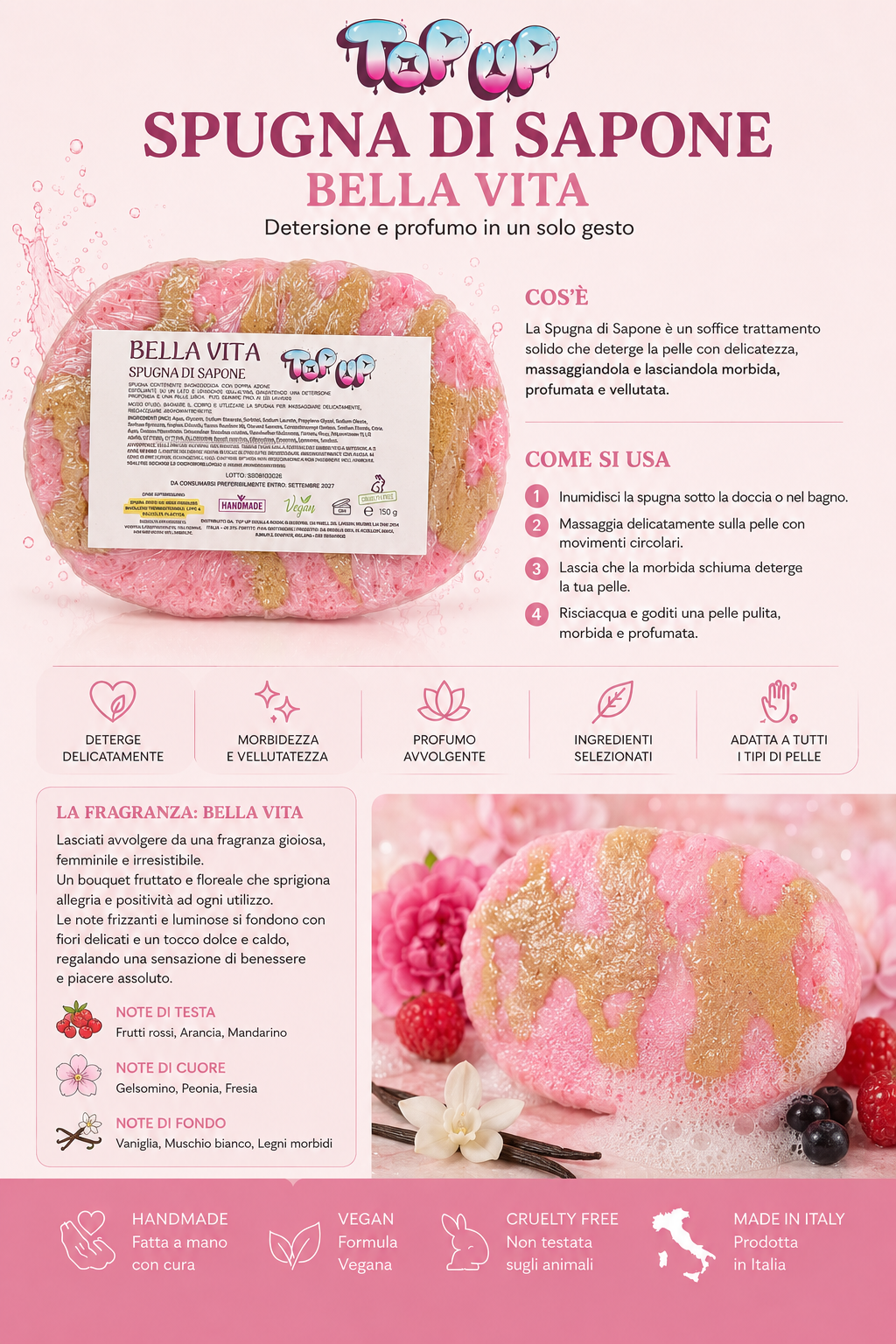 Spugna di sapone bella vita