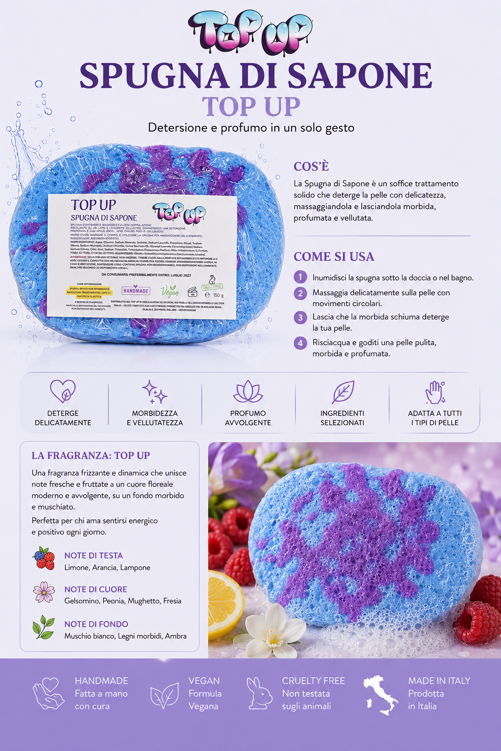 Spugna di sapone top up