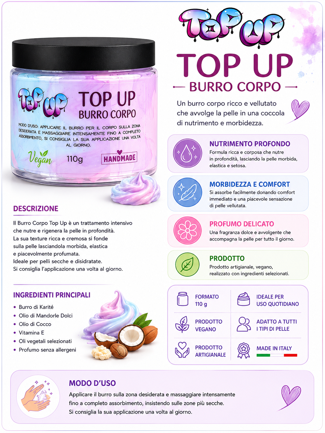Burro corpo top up