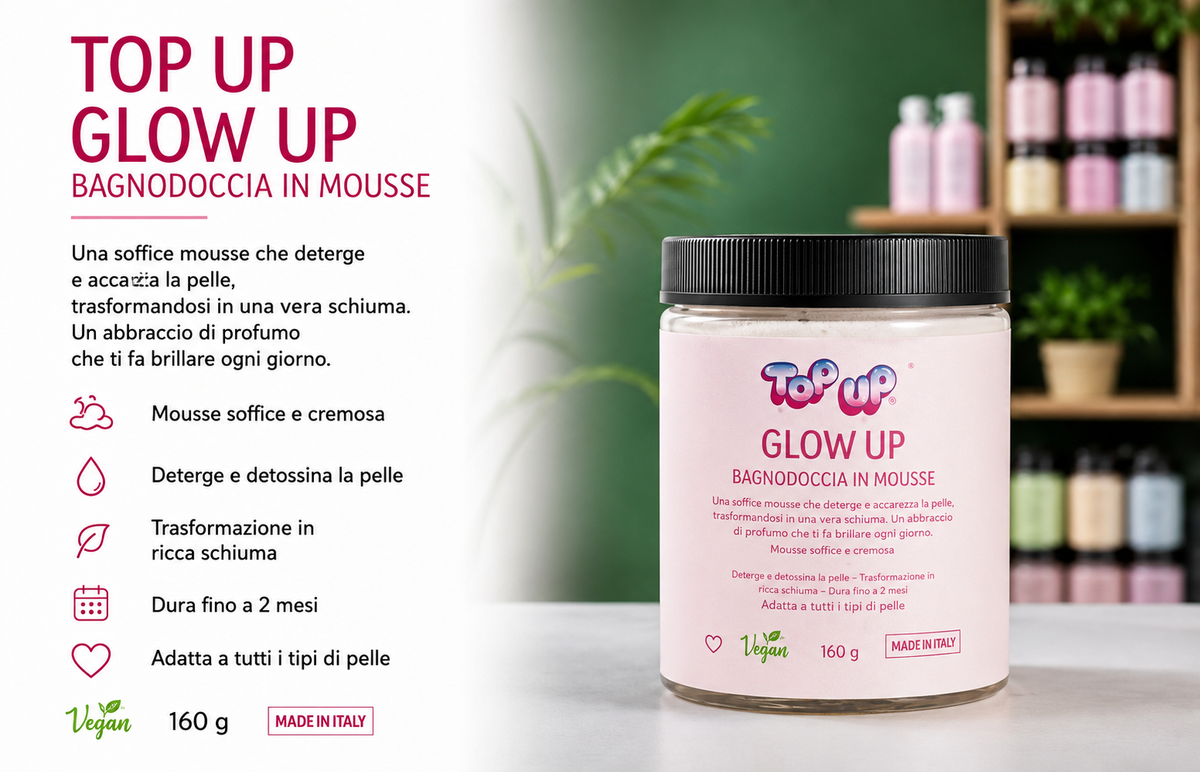 Bagnodoccia in mousse glow up