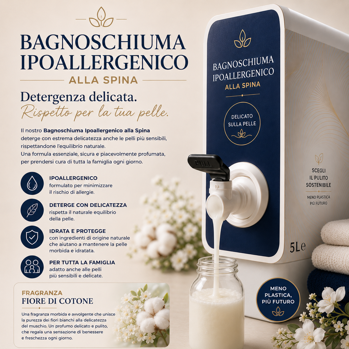 Bagnoschiuma ipoallergenico