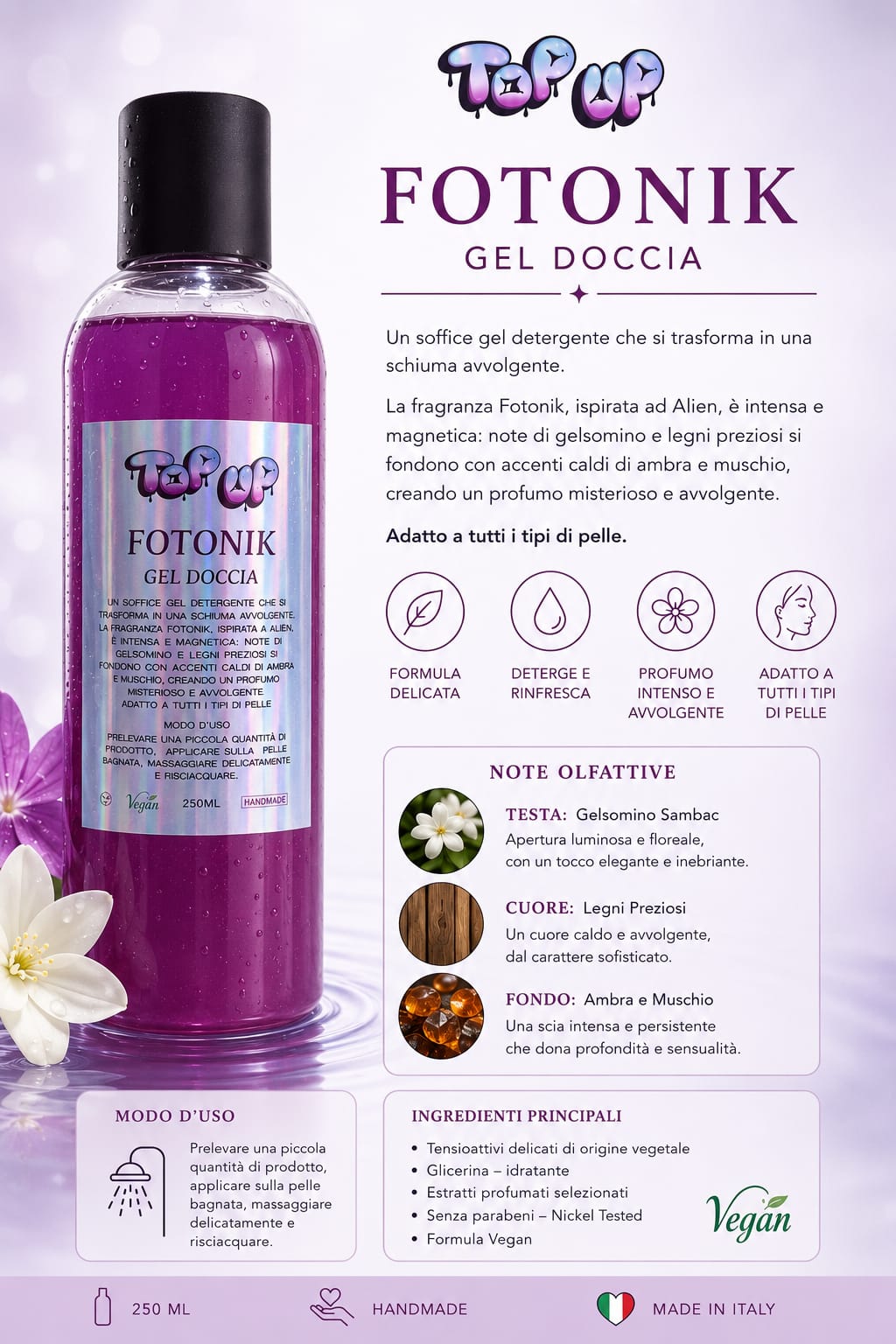 Gel doccia handmade fotonik