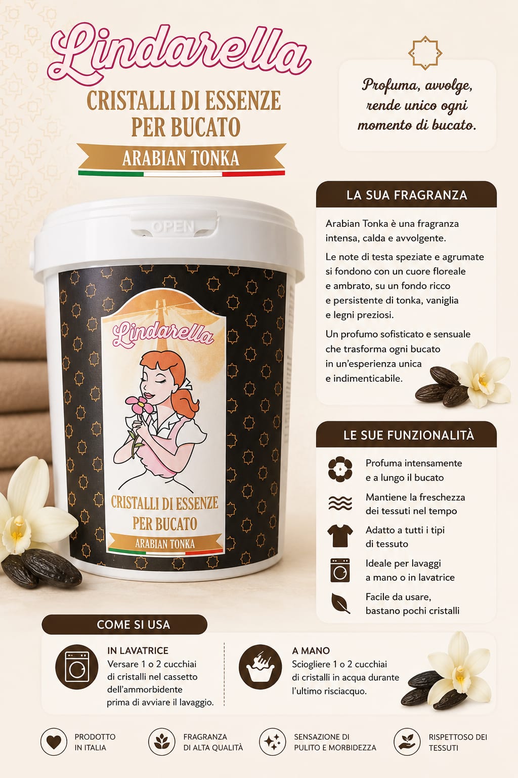 Cristalli di essenza arabian tonka