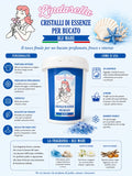 Cristalli di essenza blu mare