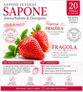 Sapone in fogli fragola