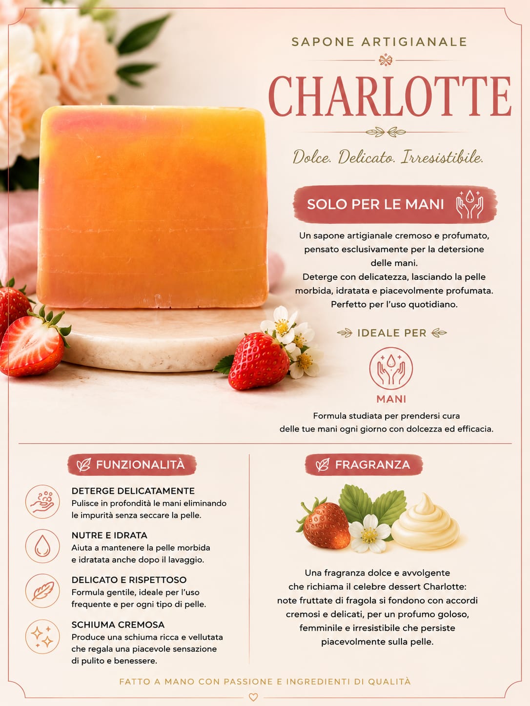 Sapone artigianale charlotte