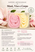 Sapone colato a mano magnolia