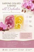 Sapone colato a mano orchidea