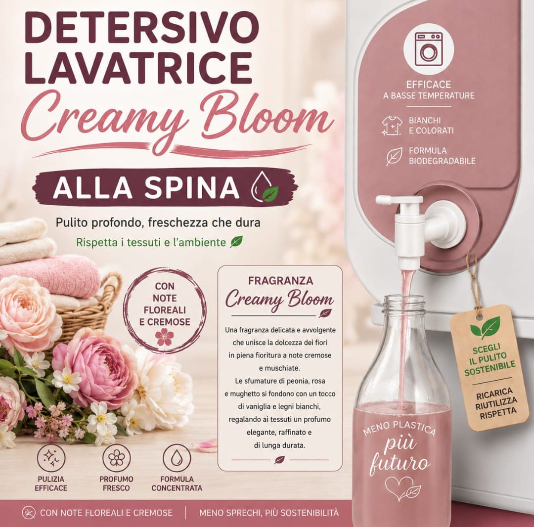Detersivo a mano e in lavatrice creamy bloom