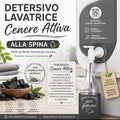 Detersivo a mano e in lavatrice cenere attiva