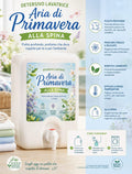 Detersivo a mano e in lavatrice aria di primavera