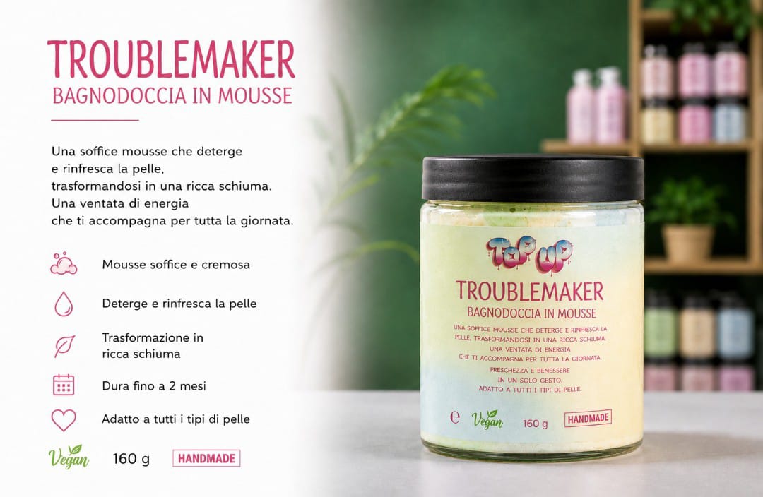 Bagnodoccia in mousse troublemaker