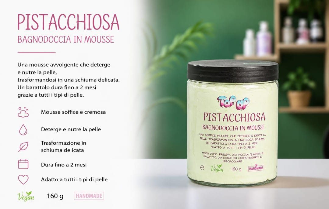 Bagnodoccia in mousse pistacchiosa