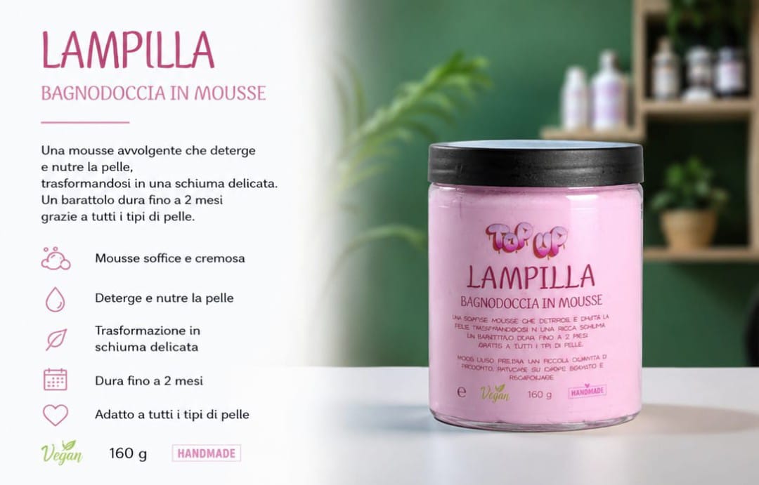 Bagnodoccia in mousse lampilla