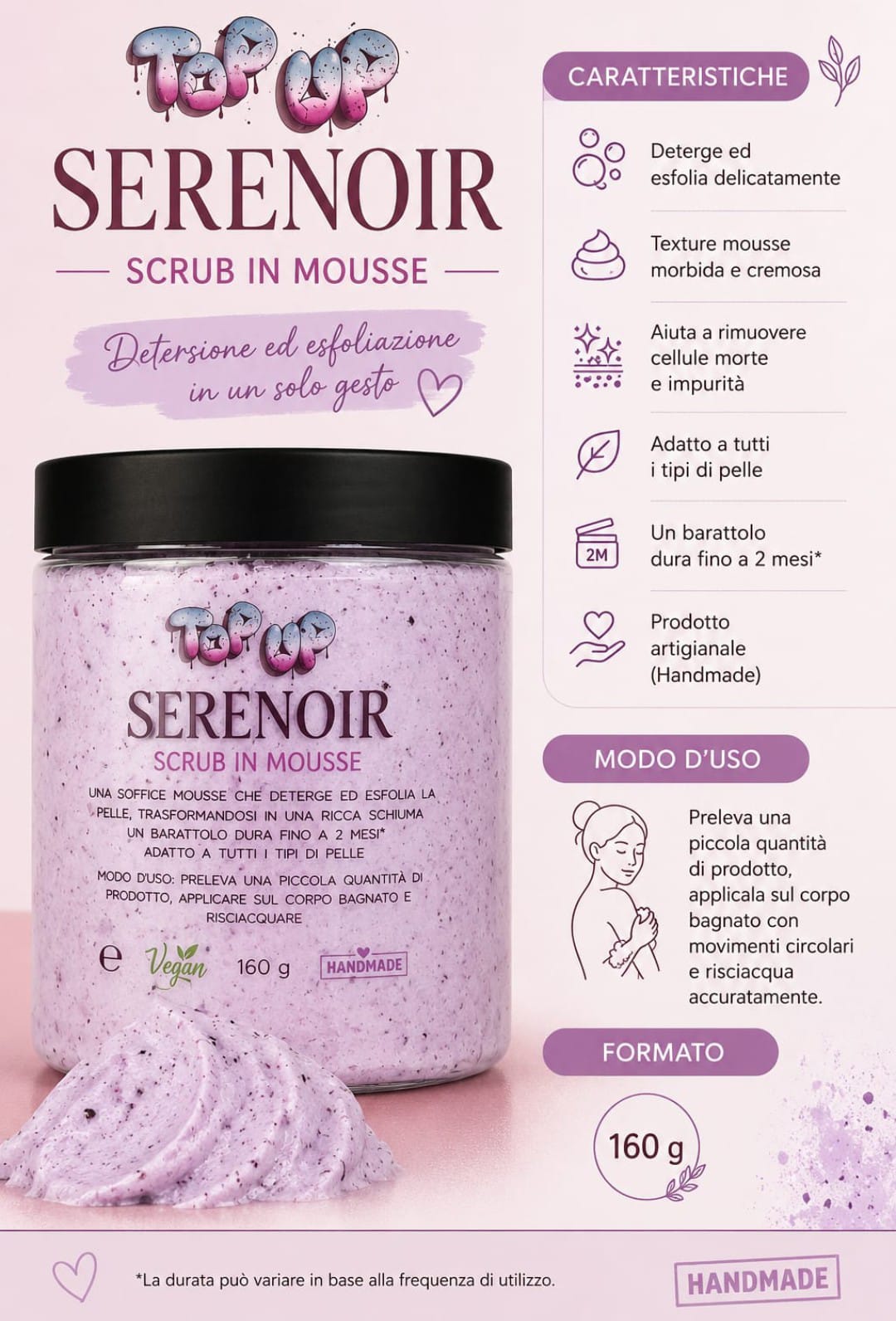 Scrub in mousse serenoir