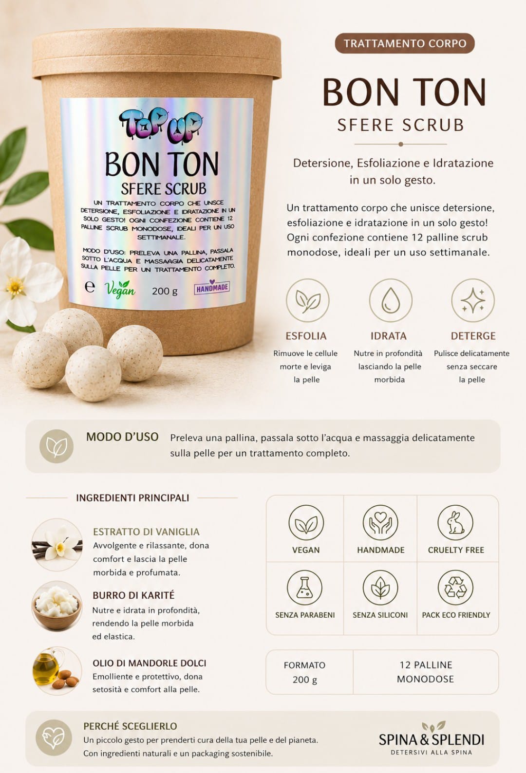 Scrub in sfere bon ton