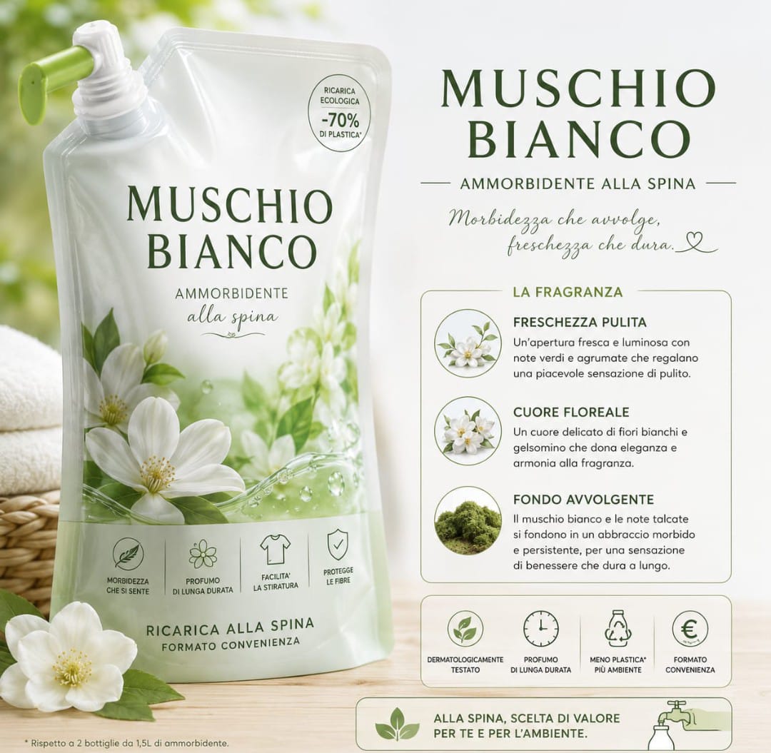 Ammorbidente muschio bianco