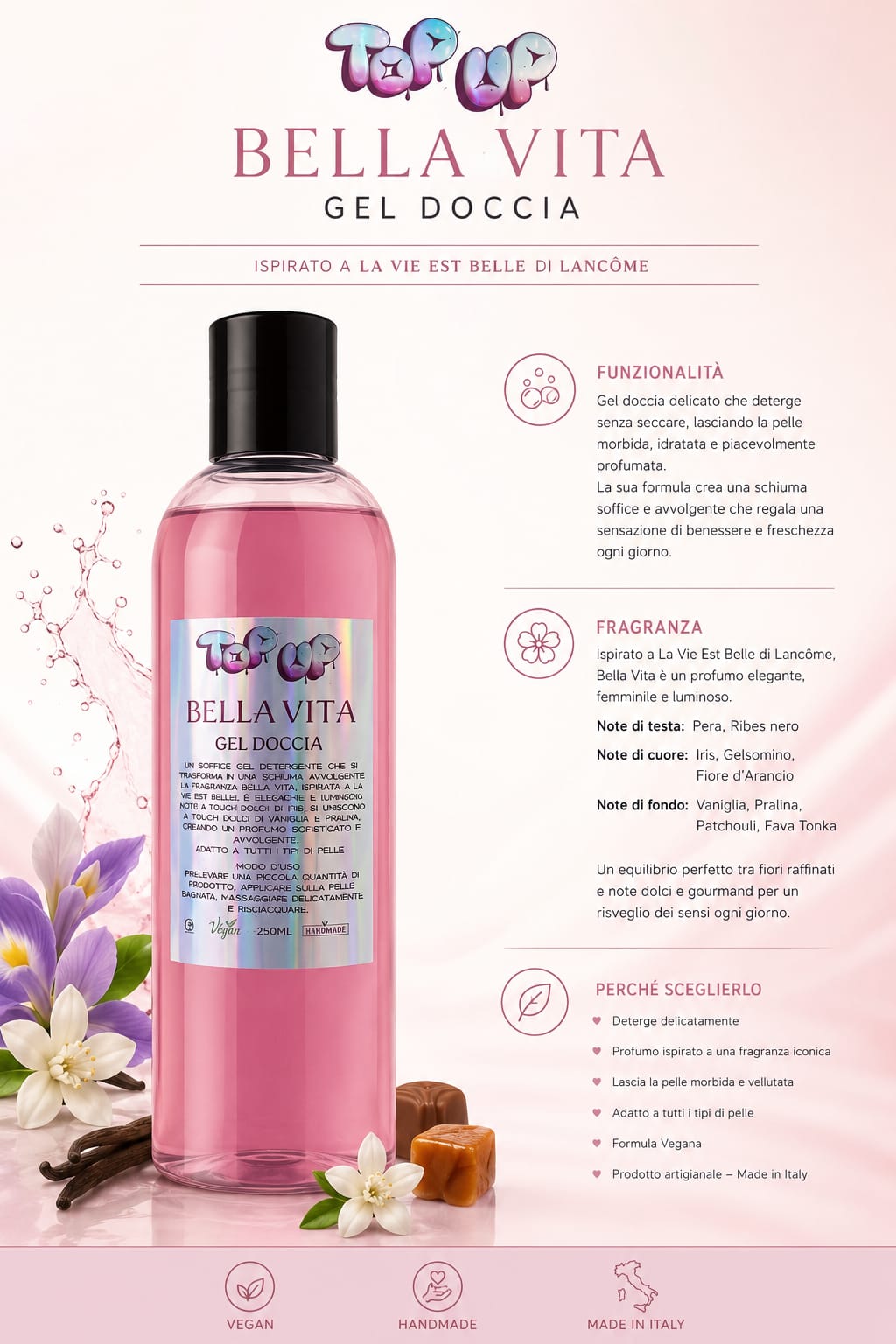 Gel doccia handmade bella vita