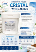 Detersivo a mano e in lavatrice in polvere cristal white action
