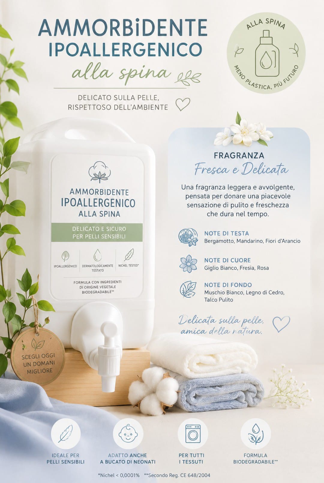 Ammorbidente ipoallergenico