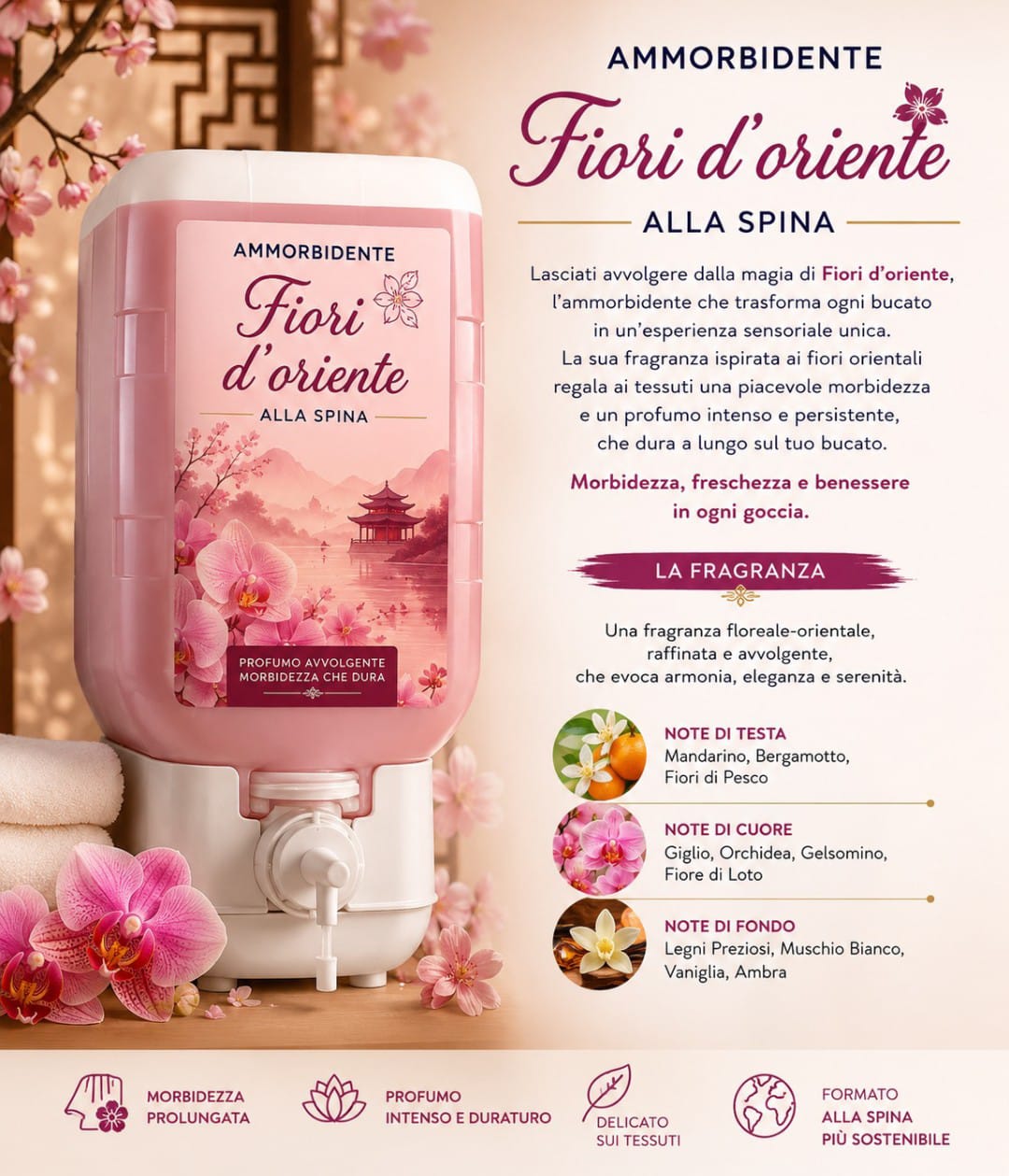 Ammorbidente fiori d'oriente