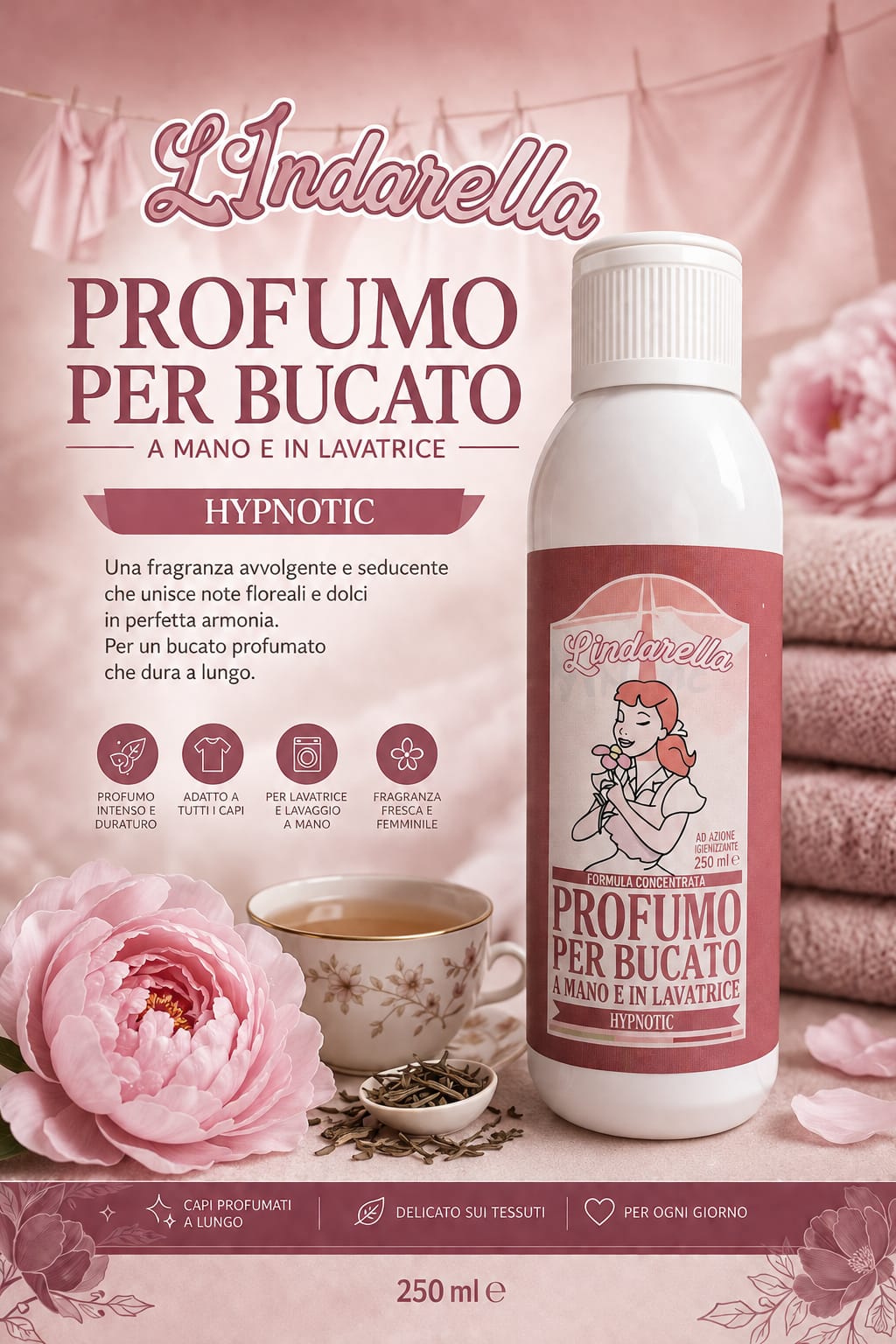 Profumo per bucato e pavimenti hypnotic da 250ml